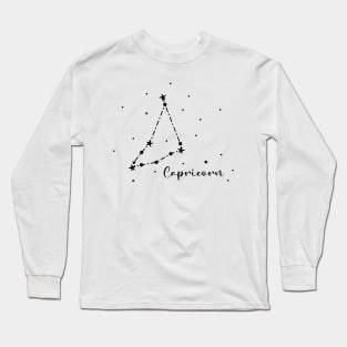 Capricorn Zodiac Constellation Long Sleeve T-Shirt